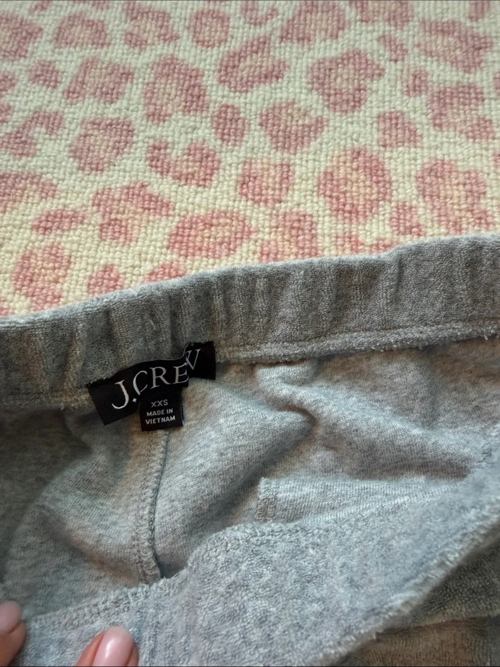 J Crew gray terry beach pant NWOT